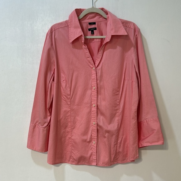 TALBOT WOMENS BUTTONED DOWN  BLOUSE STRECH SZ XL - Picture 3 of 12